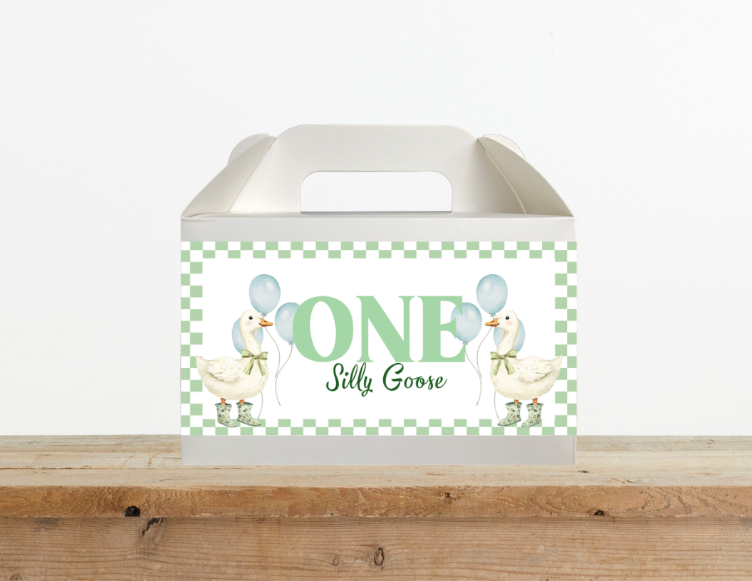 One Silly Goose Gable Box Label - Digital Download