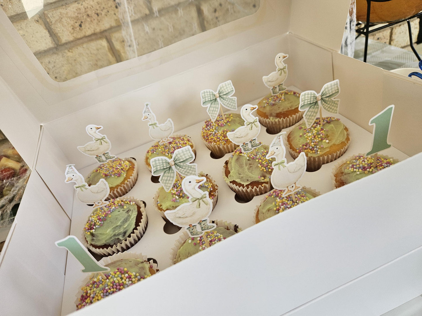 One Silly Goose Cupcake Toppers | Kids Birthday Party Supplies AU