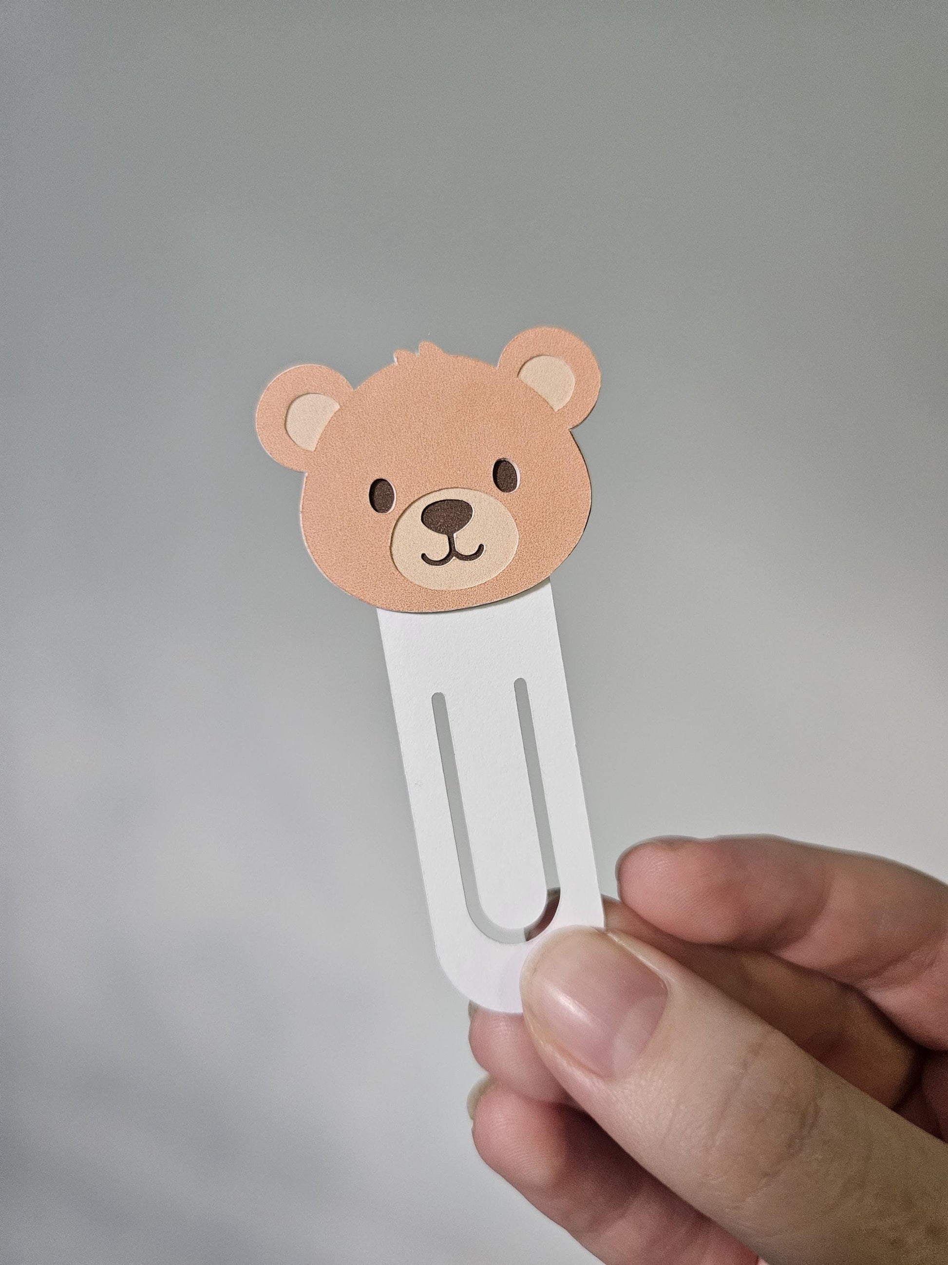Single Bear Bookmark closed up