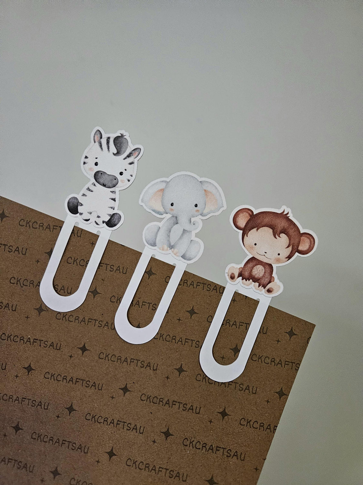 Safari Animal Bookmarks | Jungle Animal Book Clips for Kids Reading Gift AU