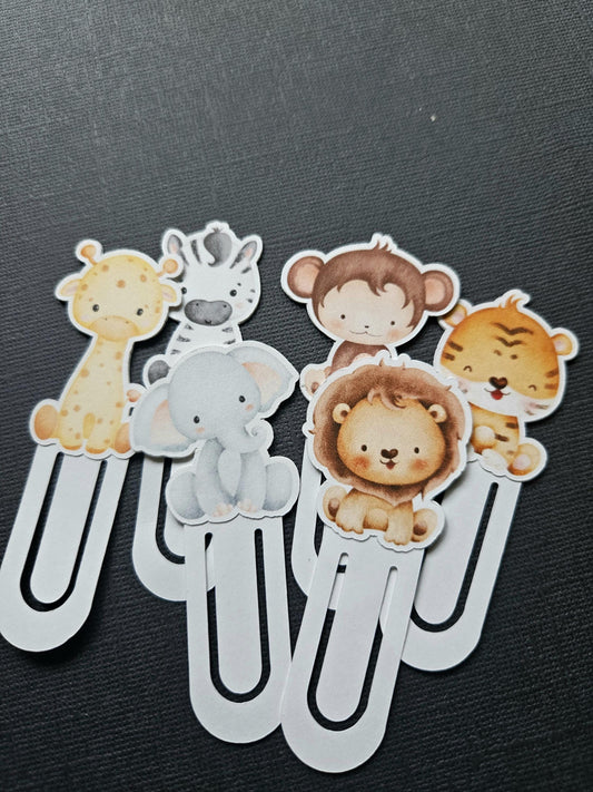 Safari Animal Bookmarks | Jungle Animal Book Clips for Kids Reading Gift AU