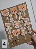 Teddy Bear Cupcake Toppers | Beary Cute 1st Birthday Theme