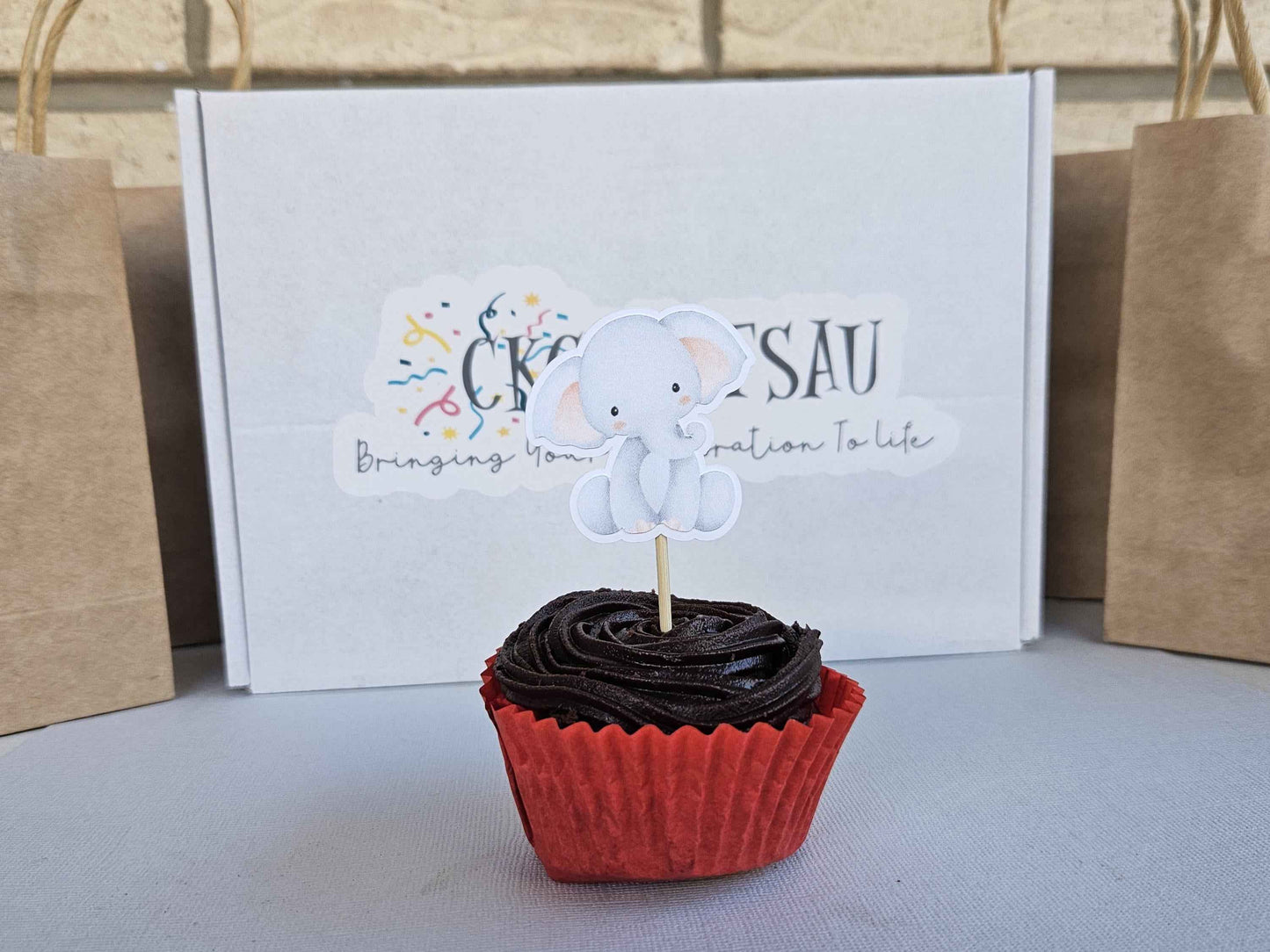 Safari Wild One Cupcake Toppers | Jungle Animal Birthday Party Decorations | Handcrafted Kids Part Decor