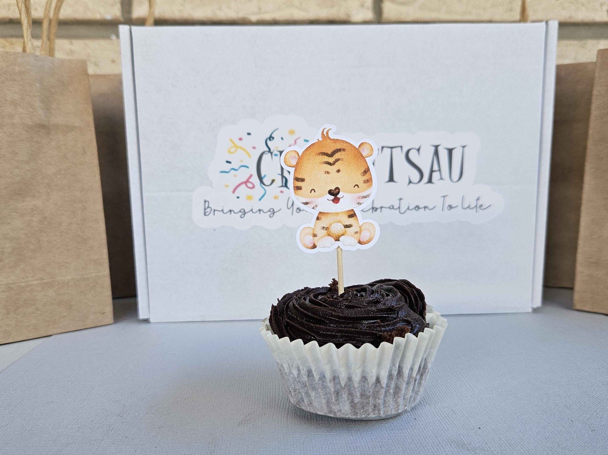 Safari Wild One Cupcake Toppers | Jungle Animal Birthday Party Decorations | Handcrafted Kids Part Decor