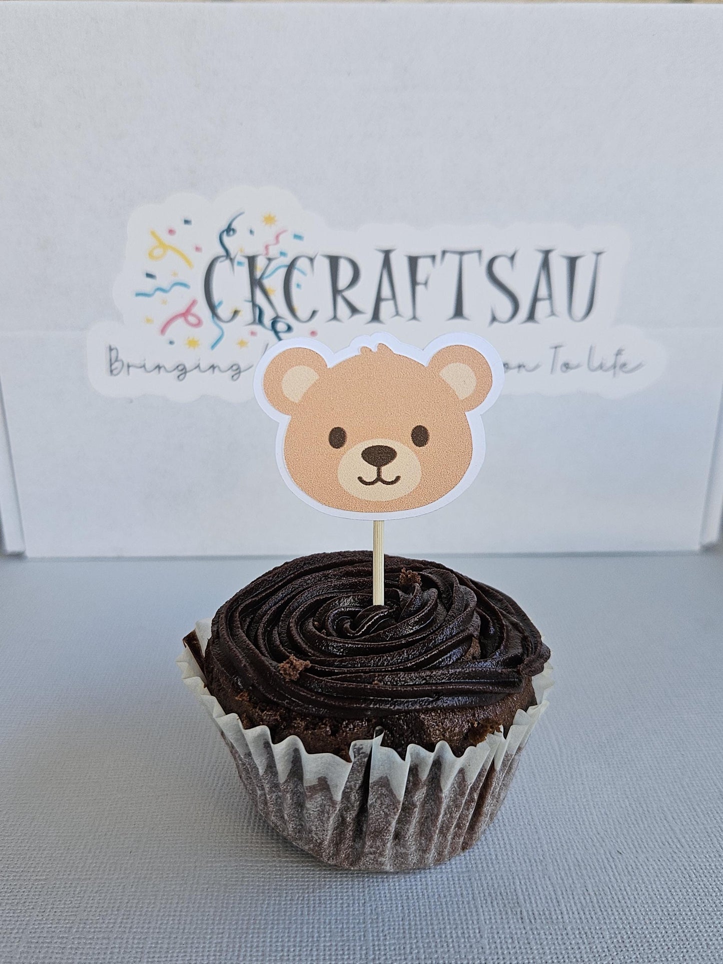 Bear Cupcake Toppers | Kids Birthday Party Supplies AU