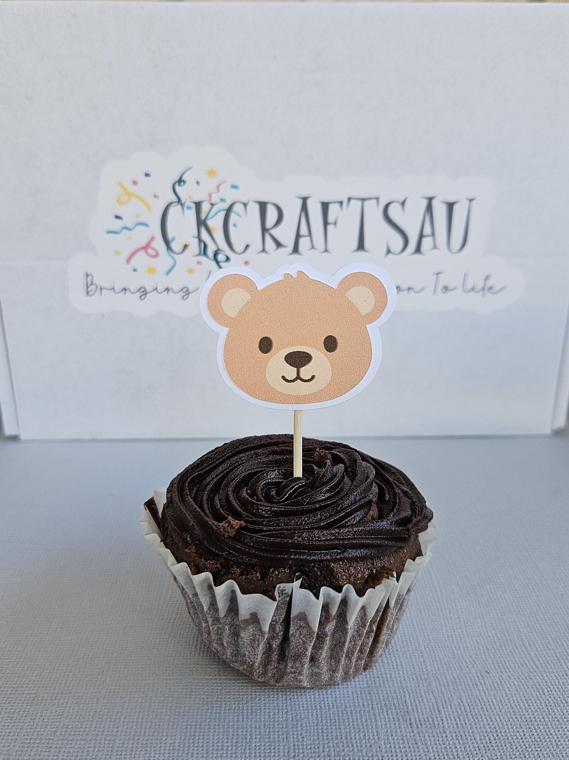 Bear Cupcake Toppers | Kids Birthday Party Supplies AU