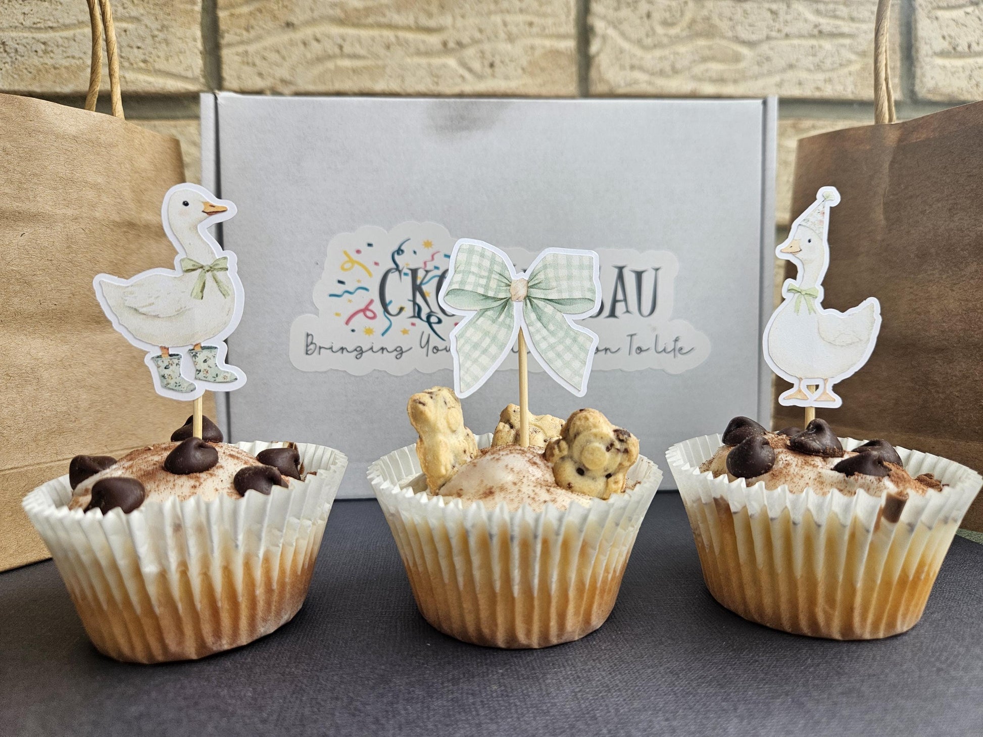 One Silly Goose Cupcake Toppers | Kids Birthday Party Supplies AU