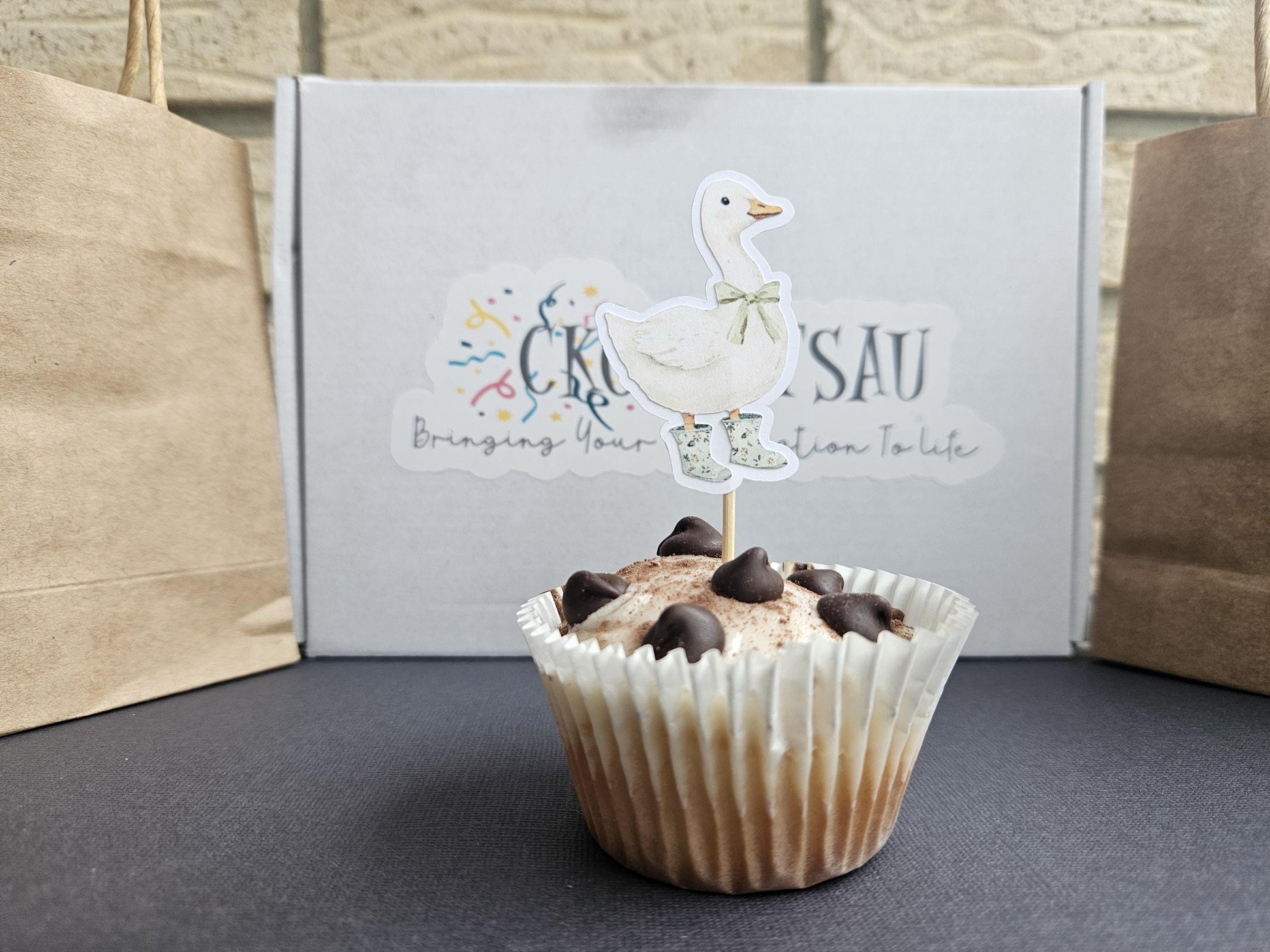 One Silly Goose Cupcake Toppers | Kids Birthday Party Supplies AU