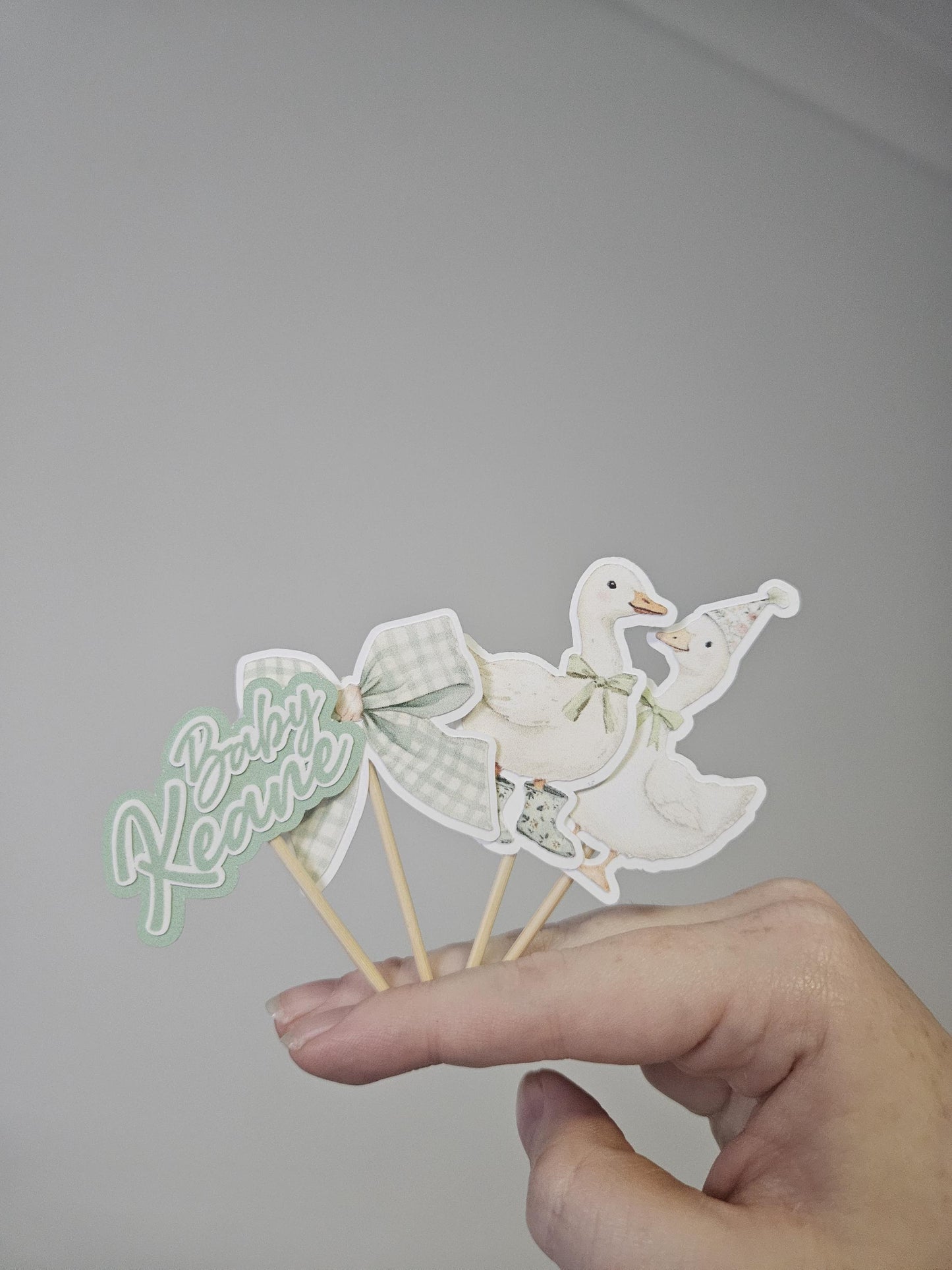 One Silly Goose Cupcake Toppers | Kids Birthday Party Supplies AU
