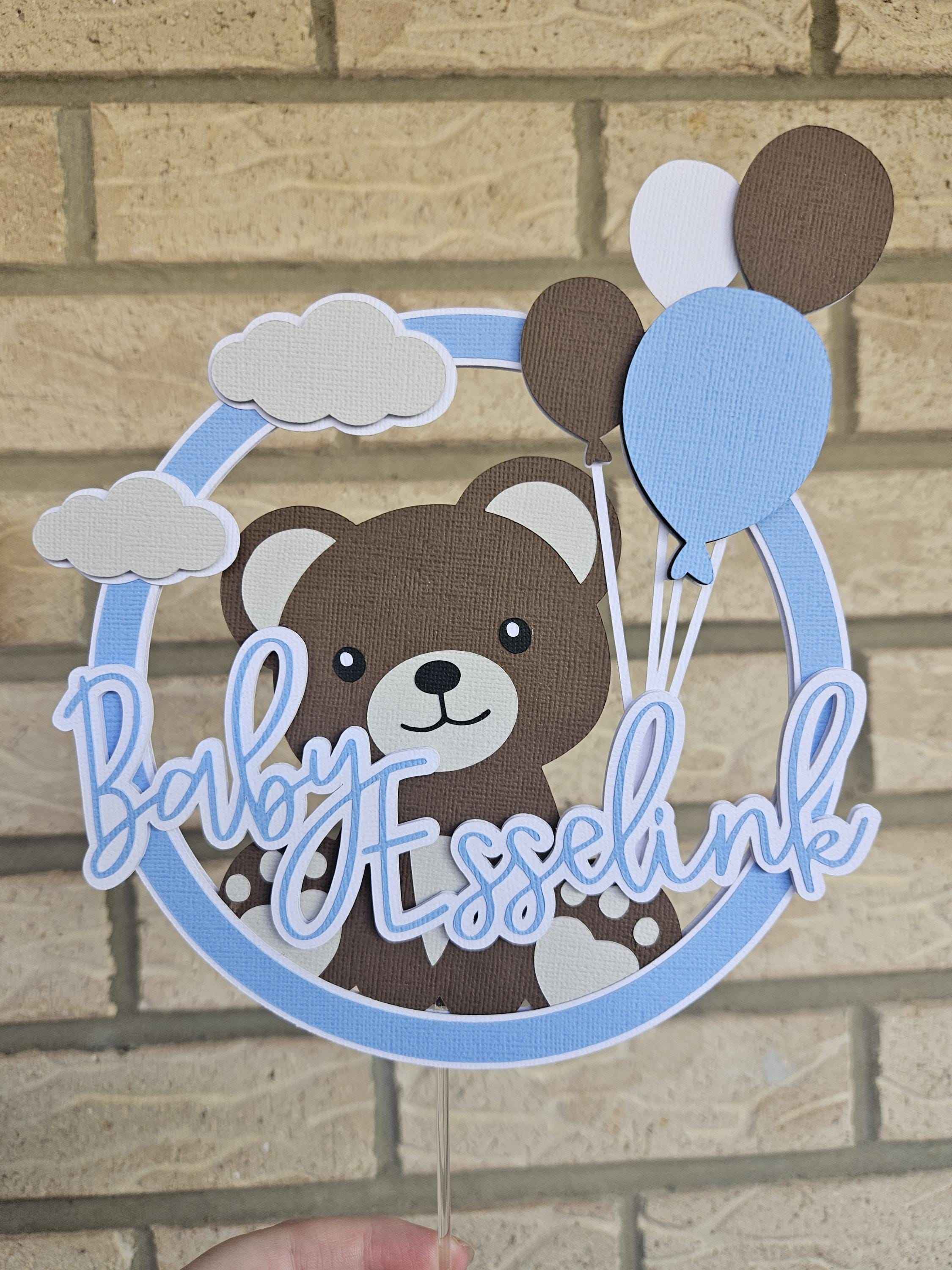 Bear Cake Topper l Custom Baby Shower Cake Decorations