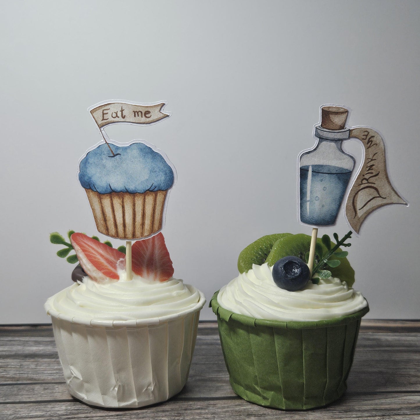 Alice in Wonderland Cupcake Toppers | Kids Birthday Party Decorations AU