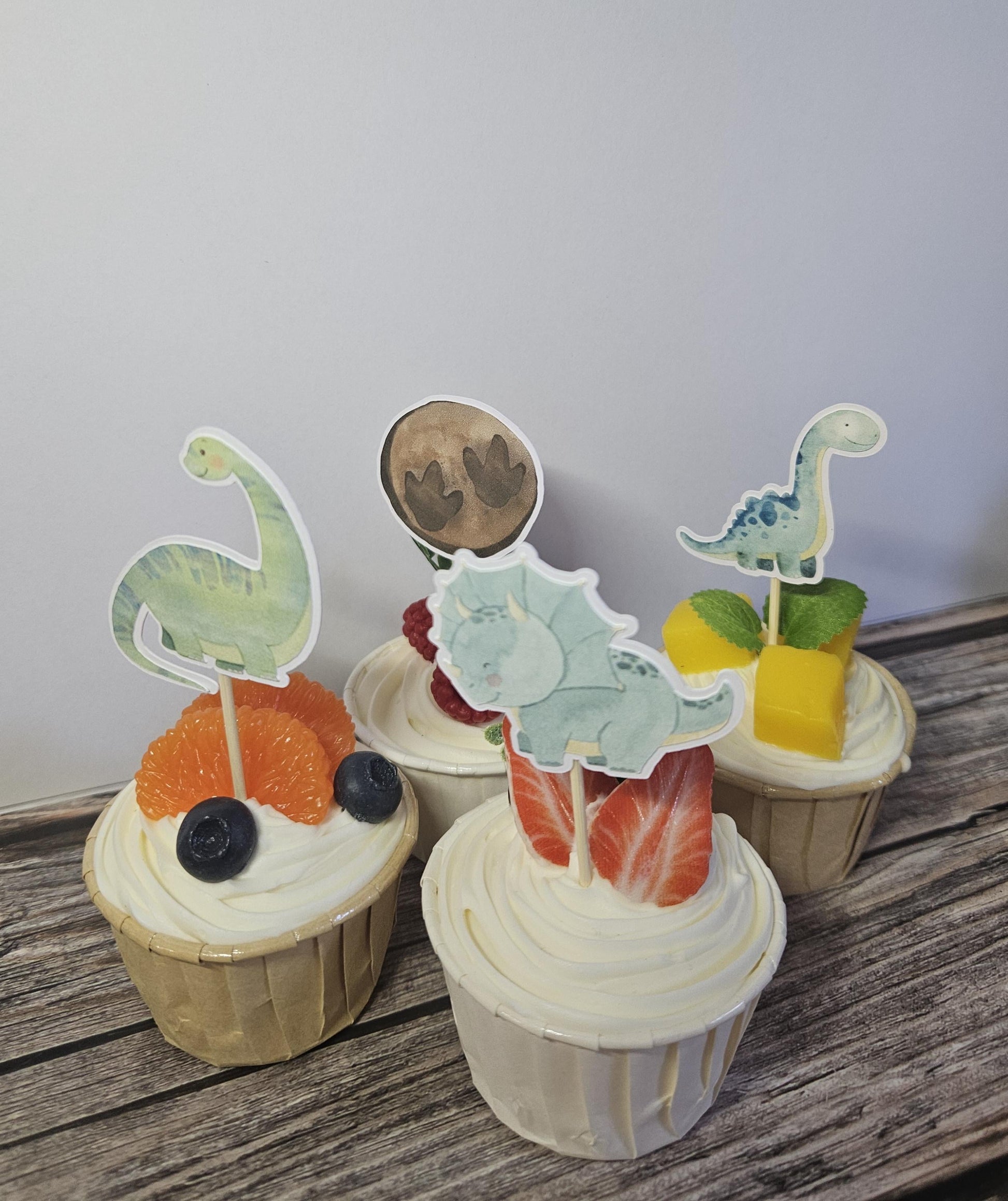 Dinosaur Cupcake Toppers - Kids Party Supplies
