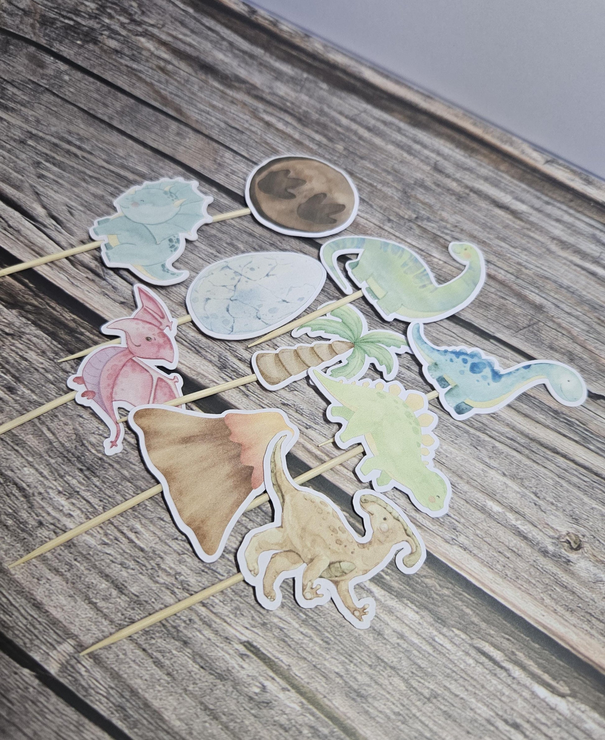 Dinosaur Cupcake Toppers - Kids Party Supplies