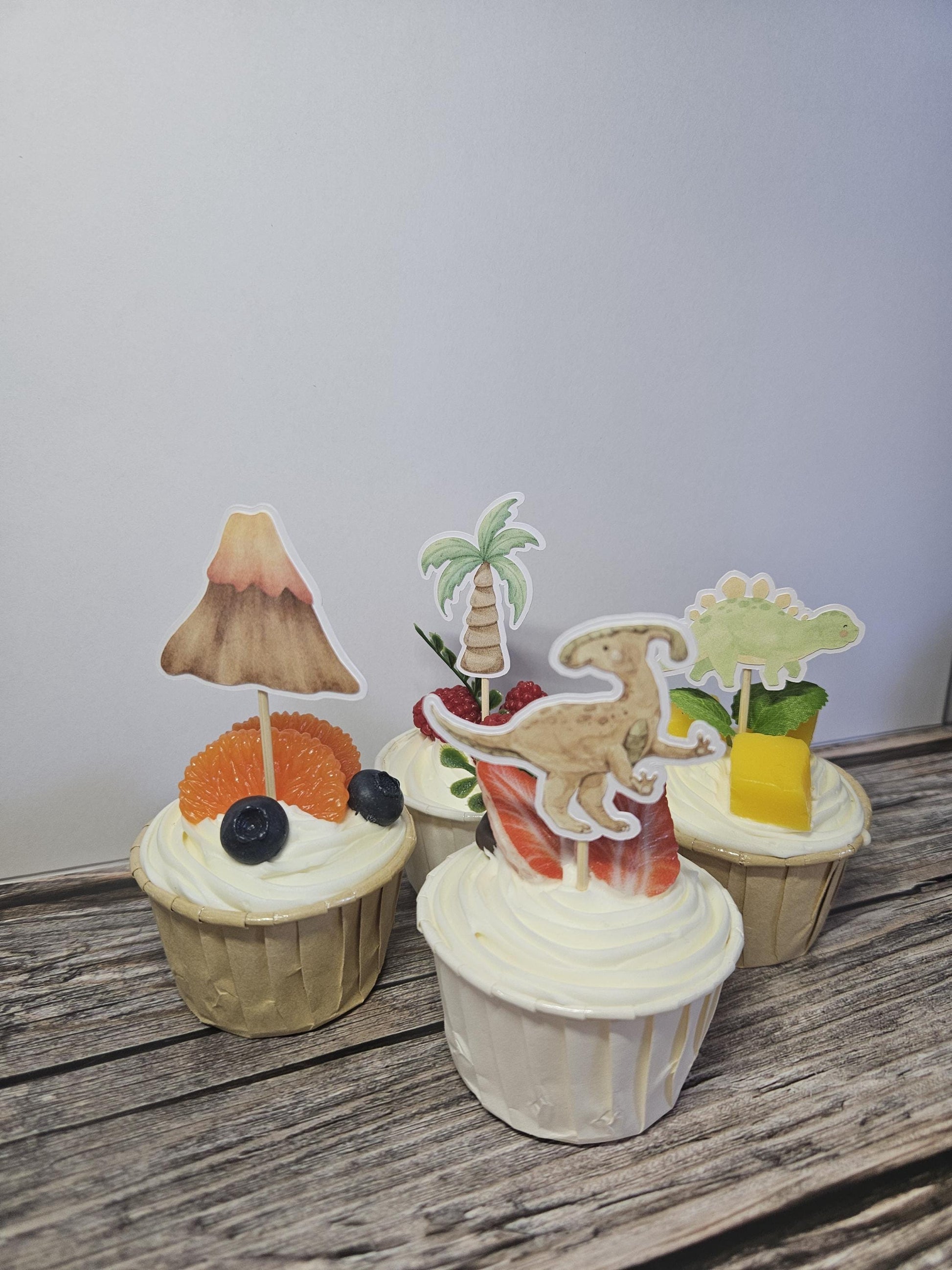 Dinosaur Cupcake Toppers | Kids Birthday Party Decor AU