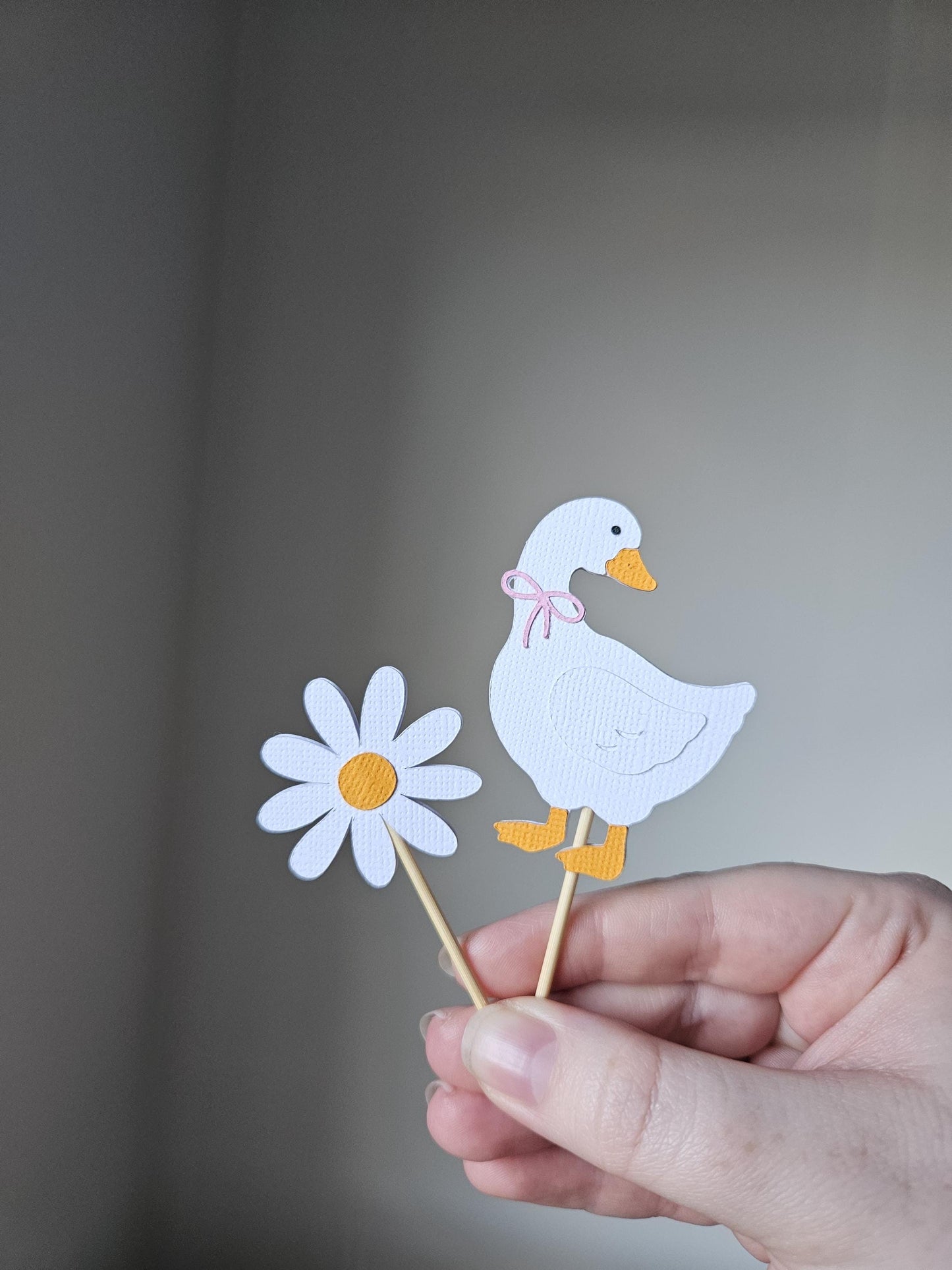 One Silly Goose Cupcake Toppers | Fun Kids Birthday Party Cake Decorations | Farm Animal Theme | Baby Shower Decor | 1st Birthday Theme