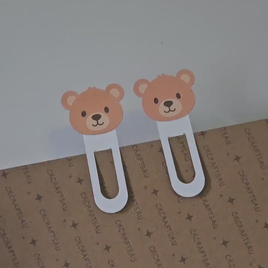 Teddy Bear Clip Bookmark | Cute Animal Book Clip | Bear Themed Reading Accessory | Cute Classroom Supplies