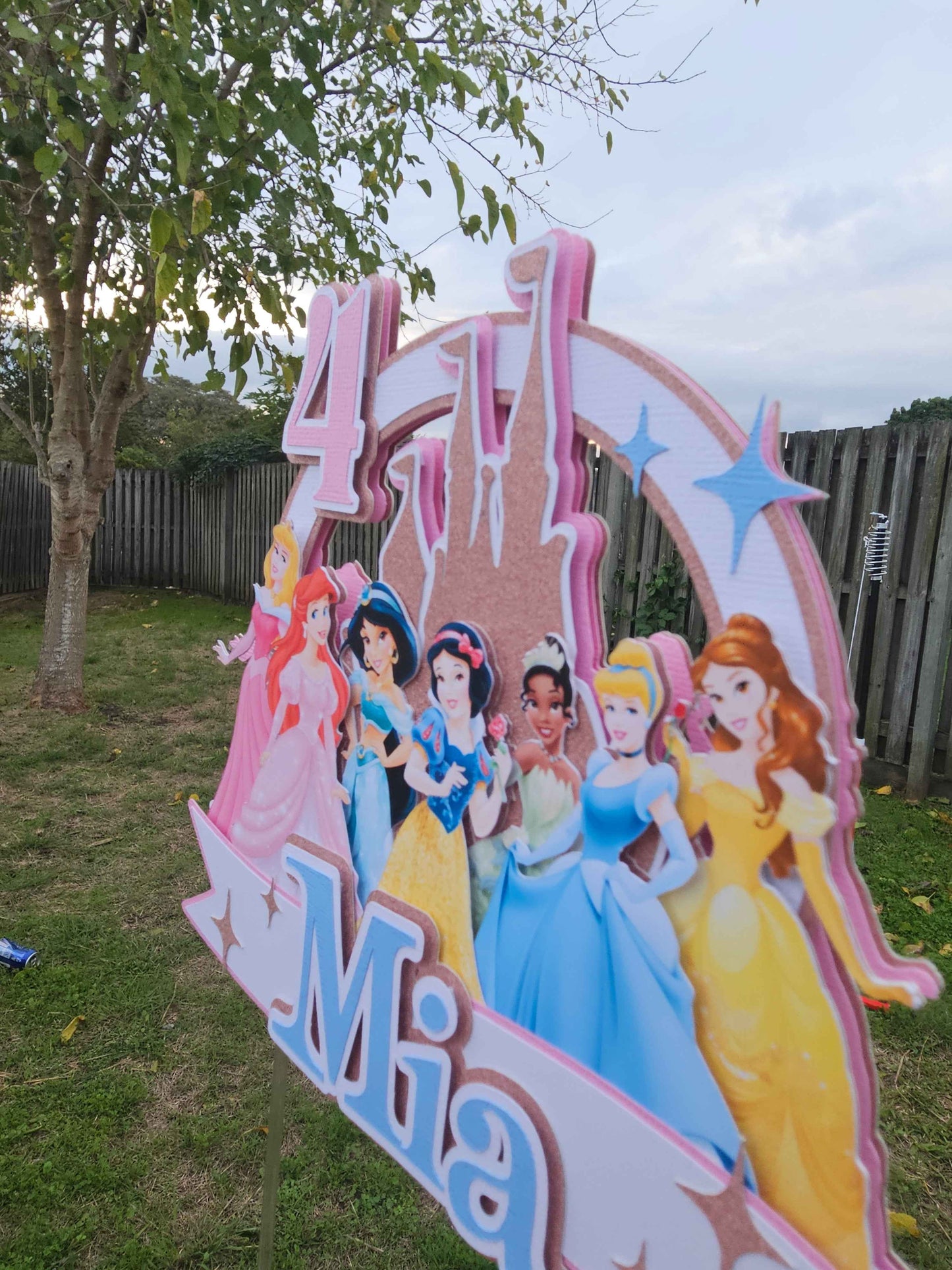 Custom Princess Cake Topper | Custom Birthday Decorations AU