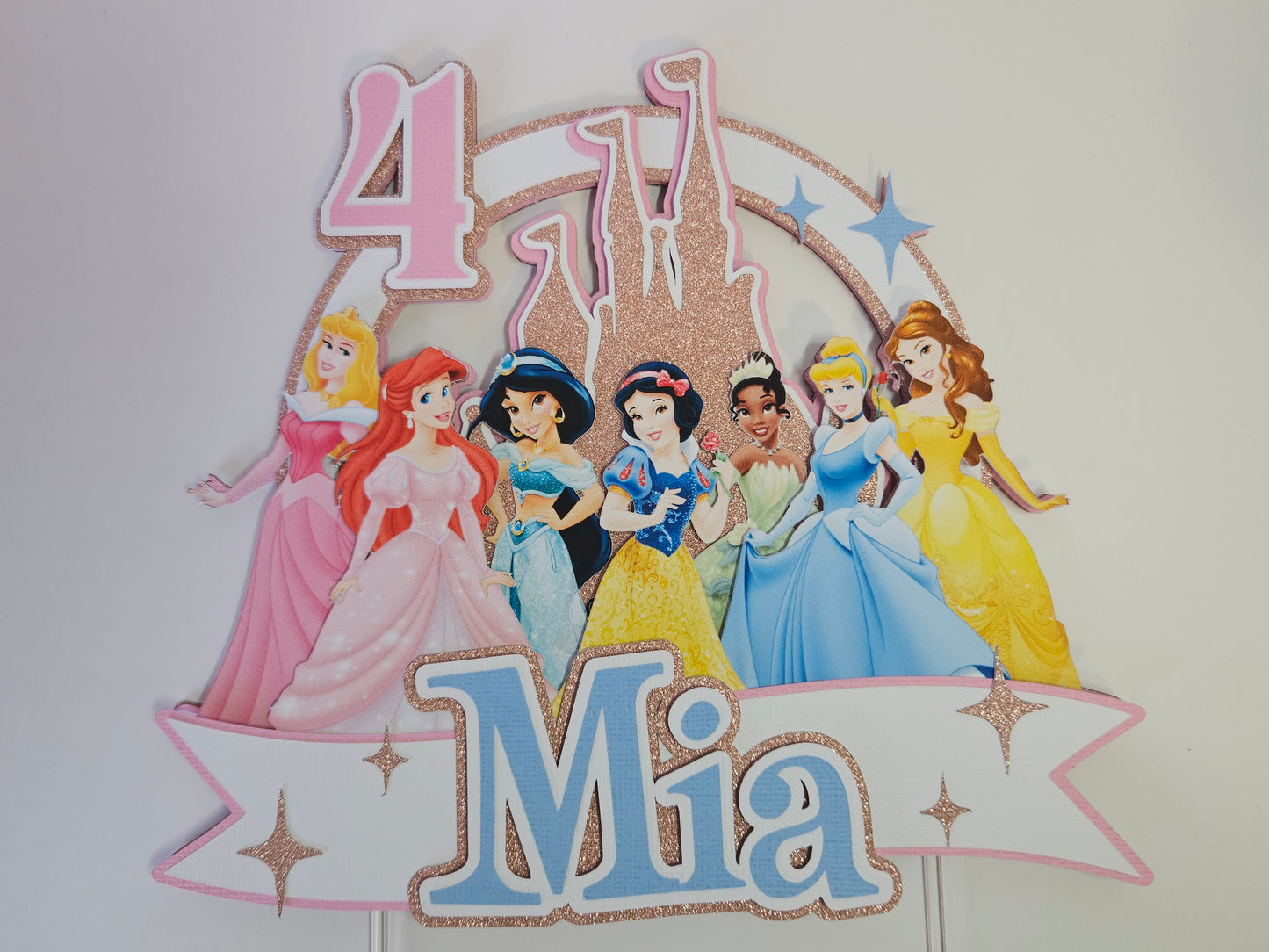 Custom Princess Cake Topper | Custom Birthday Decorations AU